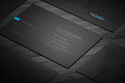 Black Blue Business Card, a Business Card Template by Genereux Art (Thumbnail 2 of 5)