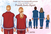 Family Look Clipart, People Clipart, a Person Illustration by ArtedeCatrin (Thumbnail 1 of 11)