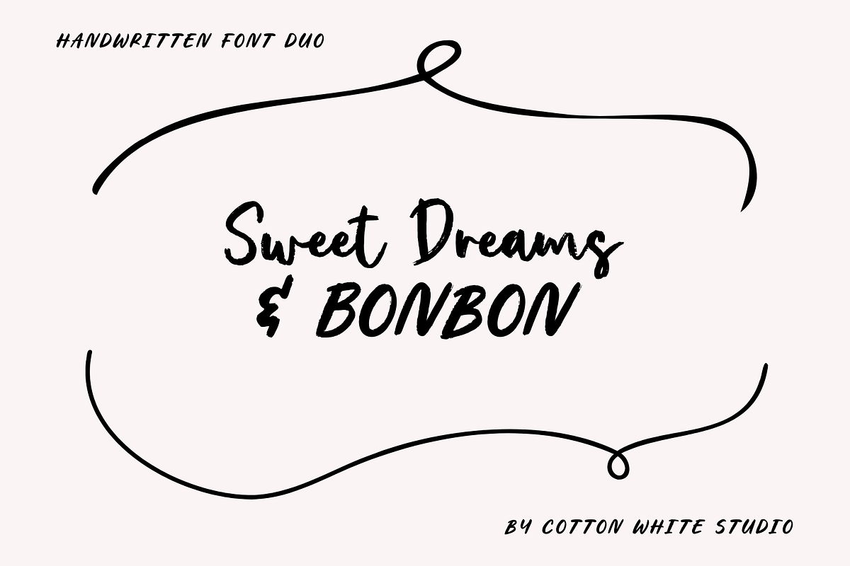Sweet Dreams & Bonbon Font Duo, a Handwritten Font by Sofia Skoog (Photo 1 of 11)
