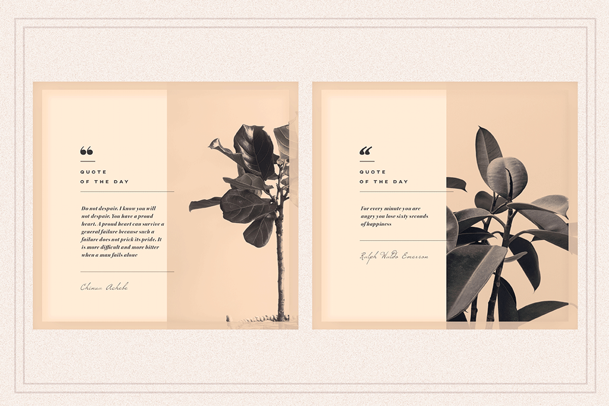 SERENITY Social Media Quote pack, a Social Media Template by Vova (Photo 4 of 8)