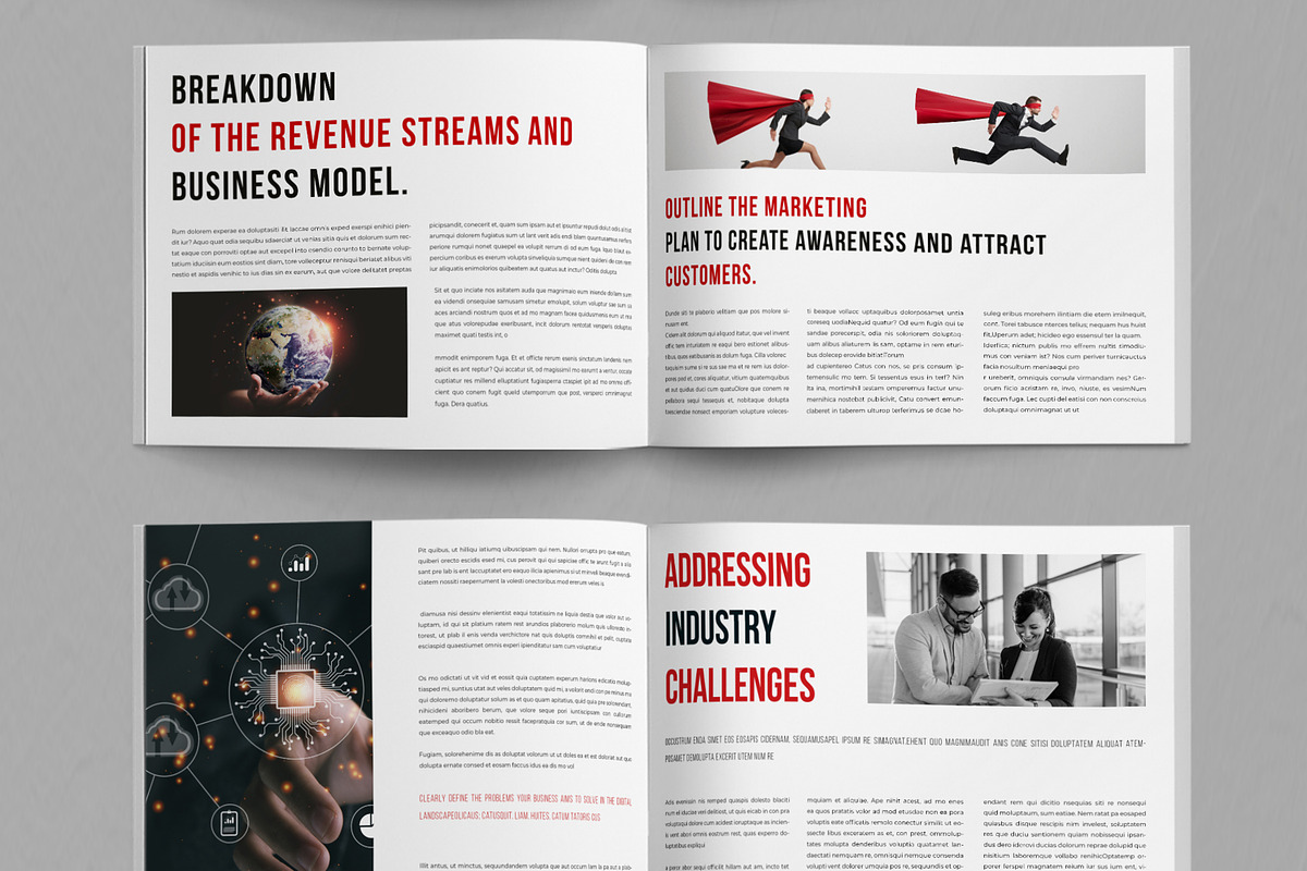 Business Magazine landscape Layout, a Magazine Template by ContestDesign (Photo 3 of 5)