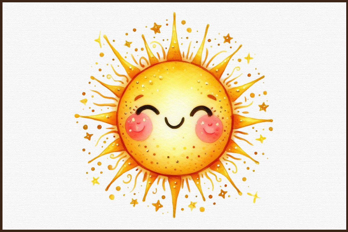 Watercolor Summer Vibes Clipart, an Illustration by Sublimation Artist (Photo 3 of 6)