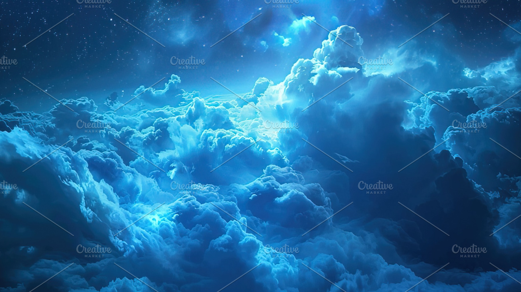 Dreamy Blue Cloudscape, a Nature Photo by Ales Munt