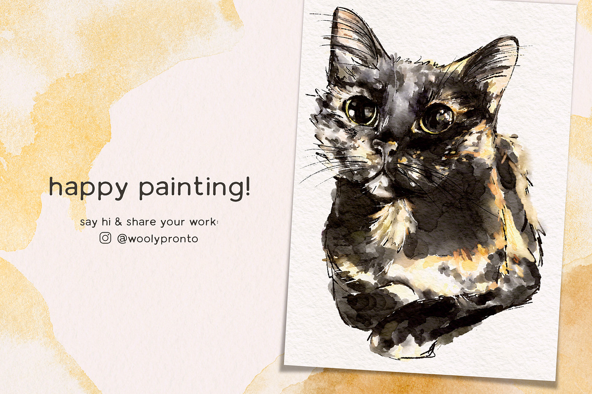 Ink & Watercolor Procreate Brushes, a Brush Add-On by Wooly Pronto (Photo 9 of 9)