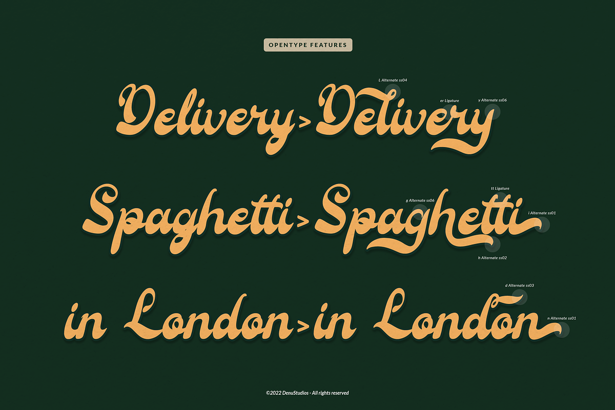 Tifaland | Bold Script Font, a Script Font by Denustudios (Photo 6 of 12)