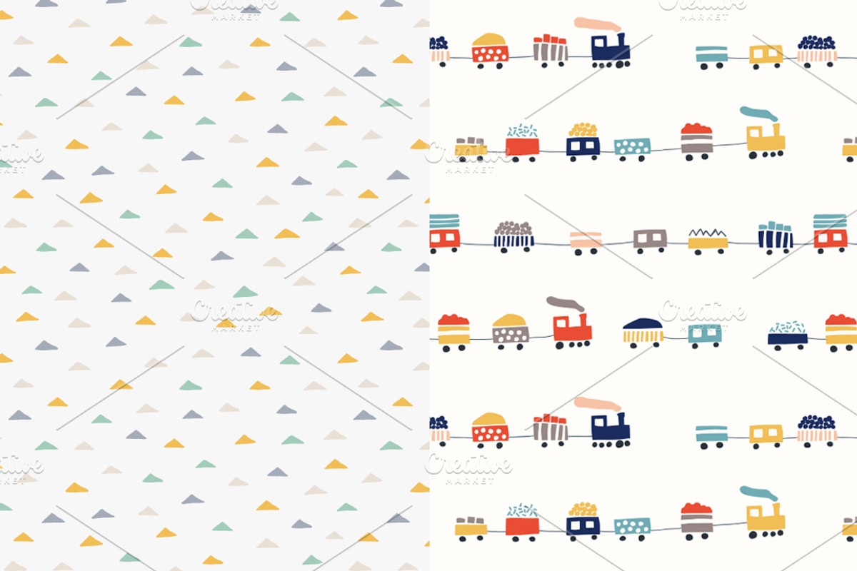 Seamless patterns for boys, a Pattern Graphic by Magnia (Photo 5 of 5)