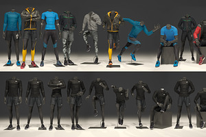Male mannequin FULL PACK