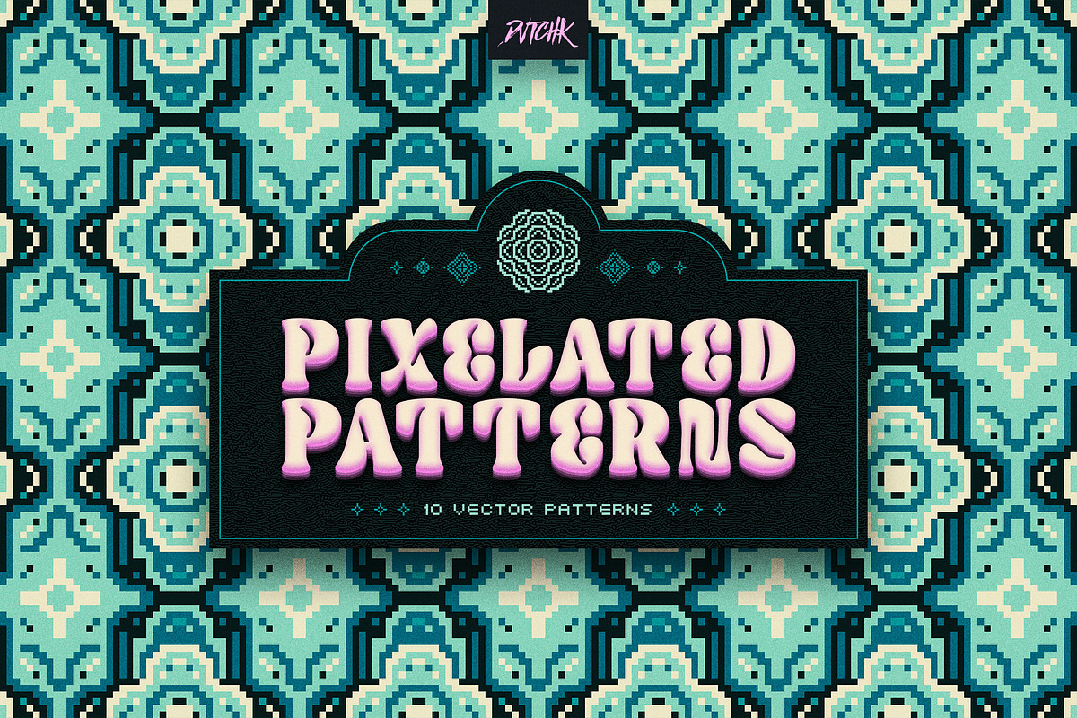 Pixel Mosaic Patterns | Vol. 11, a Pattern Graphic by dvtchk (Photo 1 of 10)