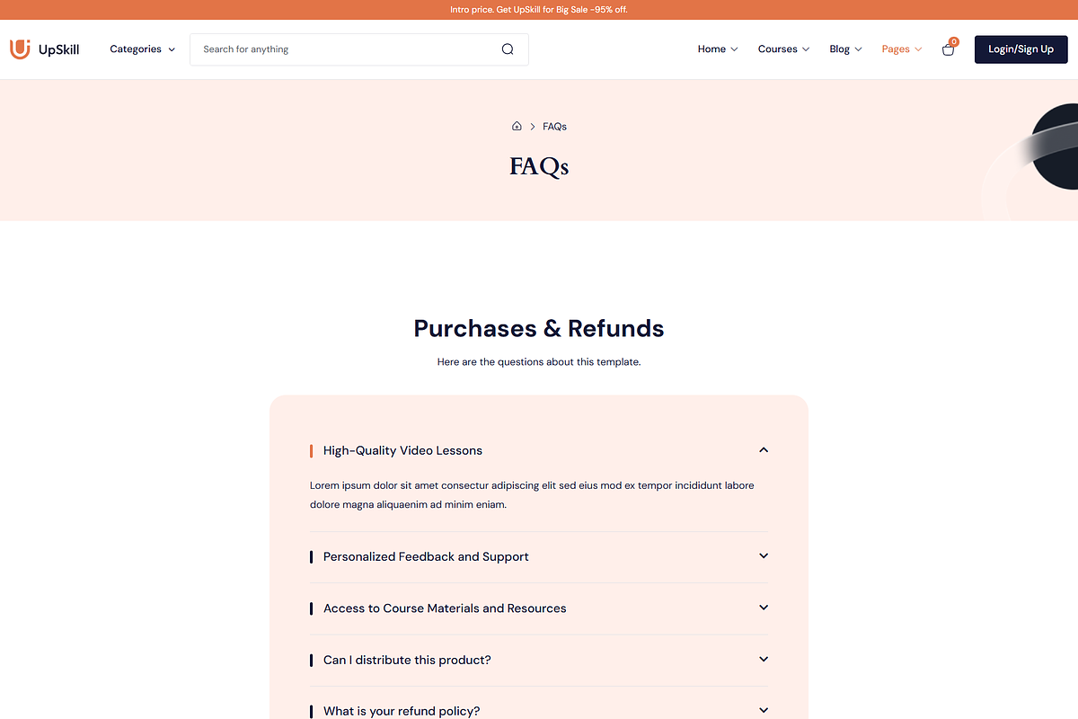 Education Online Courses LMS, a WordPress Template by Design Spade (Photo 8 of 12)