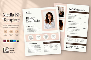Media Kit Template, a Social Media Template by BrandPacks