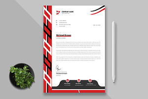 Letterhead Design Template, a Stationery Template by MightyDesign