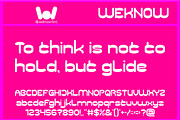 Flowing Thought font, a Sans Serif Font by weknow (Thumbnail 2 of 8)