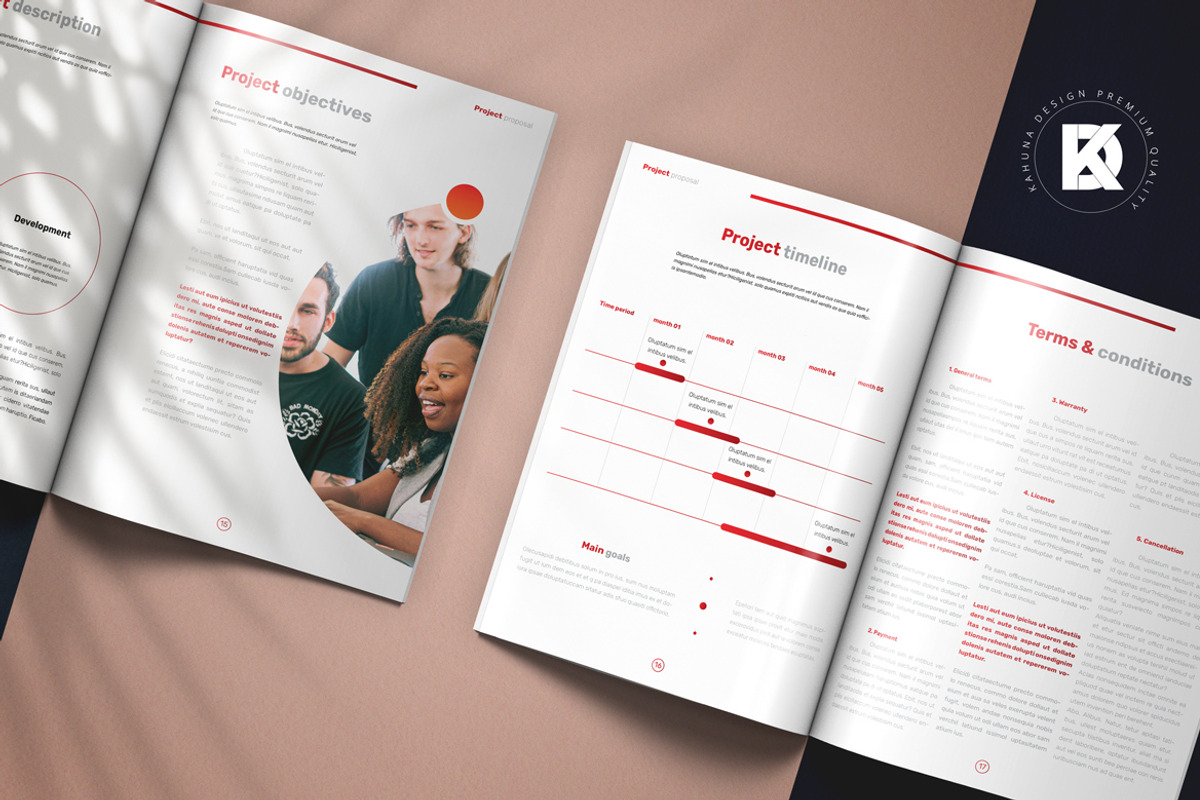 Red Project Proposal / Brochure, a Brochure Template by Kahuna Design (Photo 11 of 12)