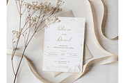 Wedding Card Mockup with Flowers, a Product Mockup by MockupWizard (Thumbnail 5 of 5)