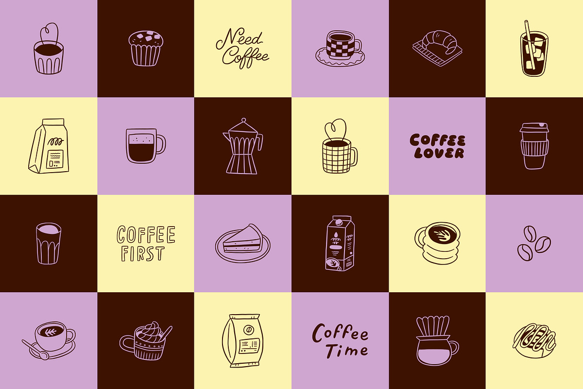 Coffee Lover Illustration Pack, a Food Illustration by Carole Chevalier (Photo 7 of 10)