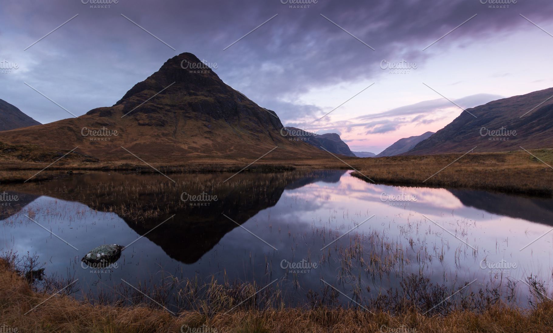 Mountains at ballachulish glencoe containing ballachulish, glencoe, and, a Nature Photo by Margaret Clavell