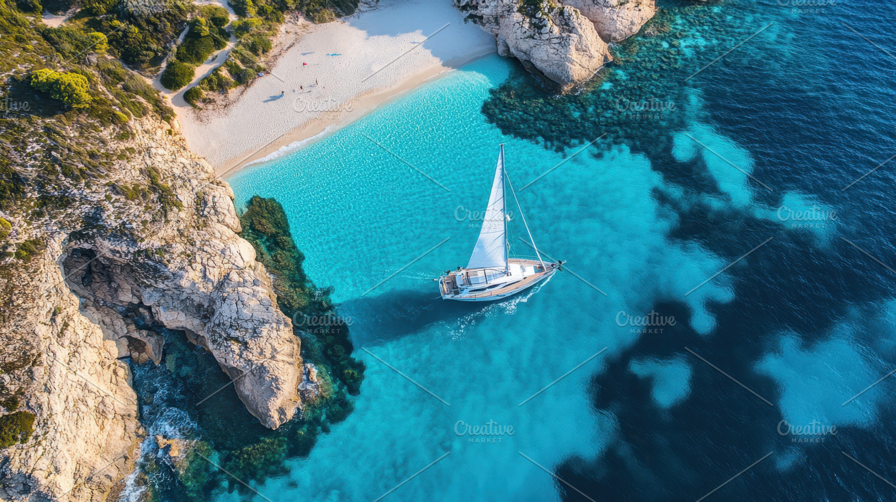 Sailing in a hidden bay, a Photo by Beautiful things