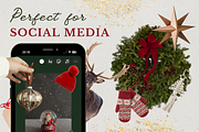 Scandinavian Christmas Sticker Pack, a Social Media Template by Social Media Designer (Thumbnail 3 of 5)