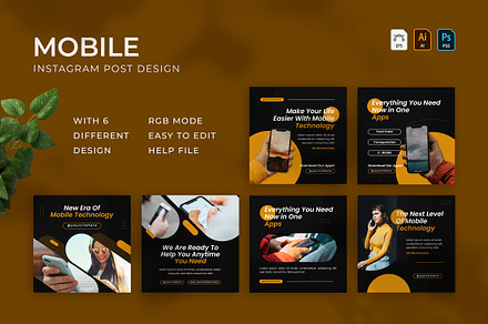 Mobile - Instagram Post, a Social Media Template by VUNIRA