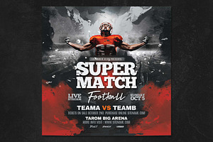 Football Super Match Flyer