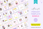 Podcast Instagram templates Canva, a Social Media Template by Cate Creates (Thumbnail 1 of 7)