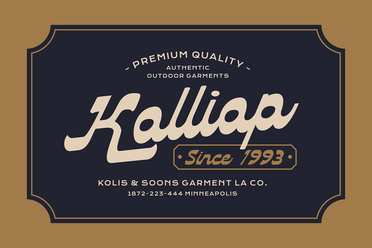 Medusa Allos - Script Vintage Font, a Handwritten Font by Imoodev (Photo 2 of 5)