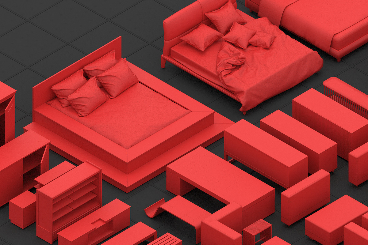 Basemesh Furniture collection, a Furniture 3D Model by MohamedHussien1 (Photo 4 of 8)
