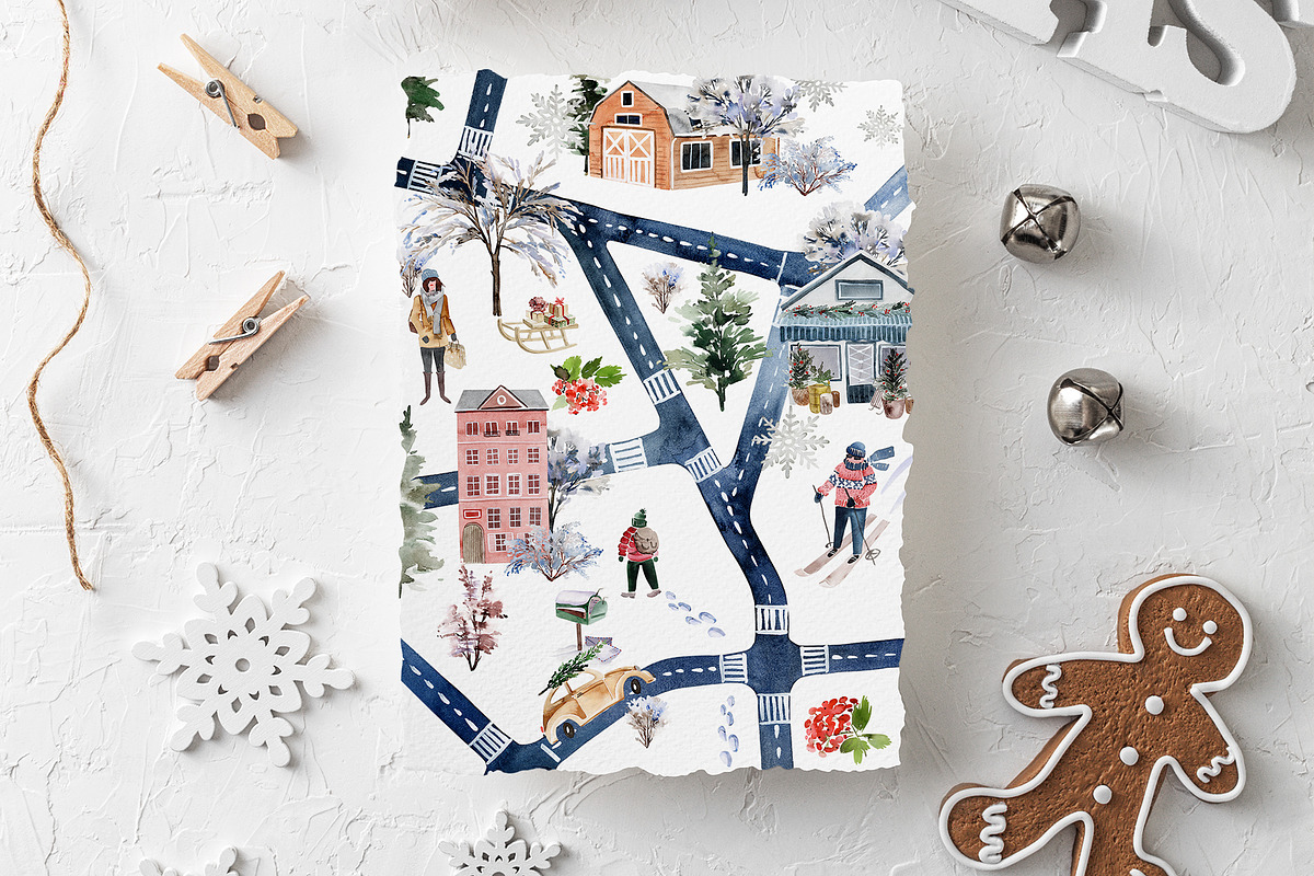 Winter set. Map creator, a Decorative Illustration by Karma (Photo 20 of 20)