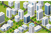 metropolis city quarter with, an Illustration by AlexZeL (Thumbnail 1 of 5)