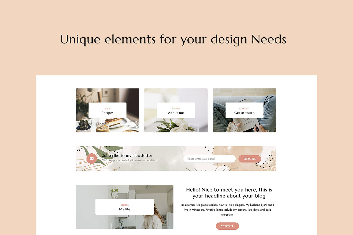 Ariella - Personal WordPress Blog, a WordPress Template by Creanncy (Photo 4 of 6)