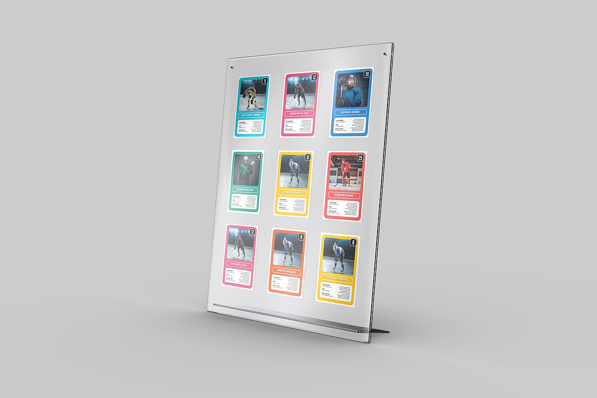 Acrylic Trading Card Display Mockup, an Advertising Mockup by Illusiongraphic (Photo 11 of 24)
