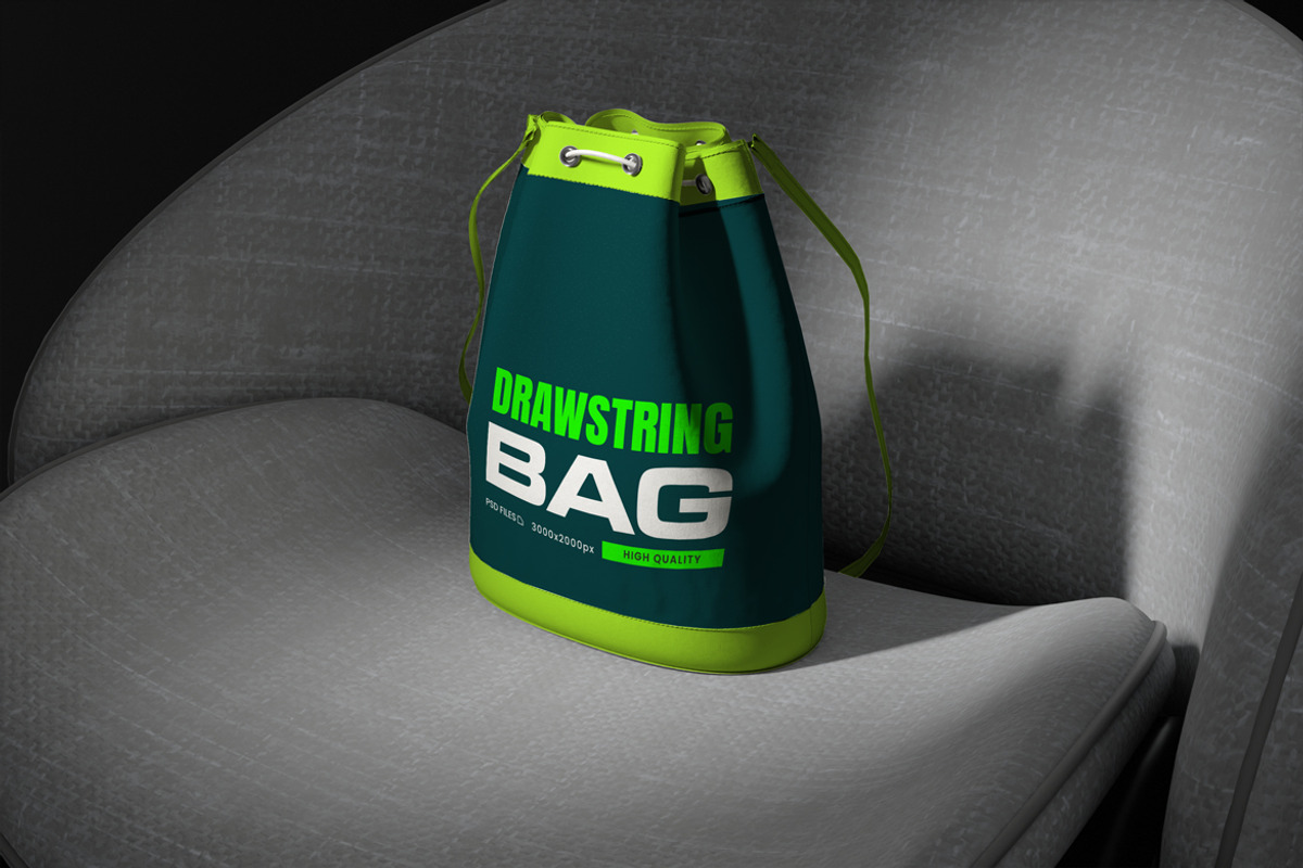 Drawstring Bag Mockup, a Mockup by Mockupnine (Photo 5 of 5)