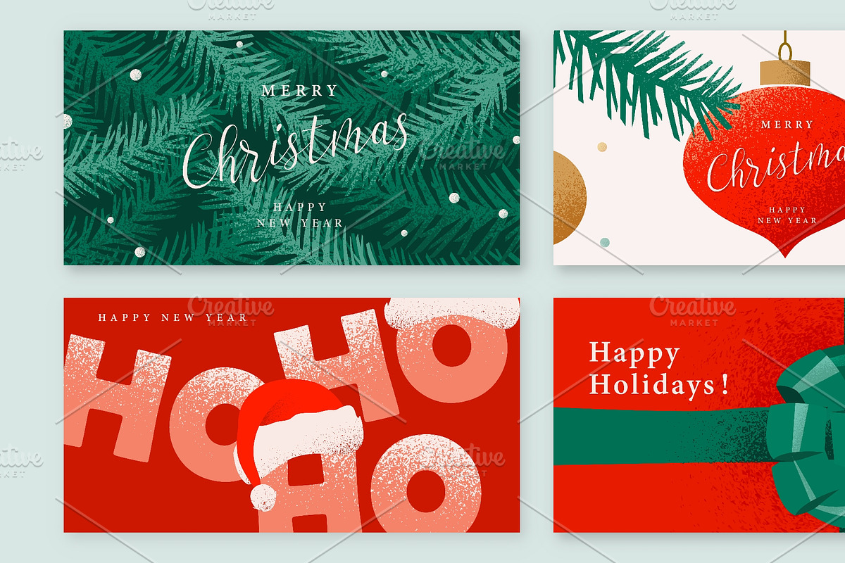 Christmas and Xmas vector banners, an Object Illustration by Zaie (Photo 3 of 3)