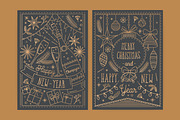 Christmas and New Year cards, a Card Template by Good Studio (Thumbnail 5 of 8)