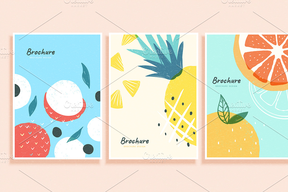 Cover template in fruit concept, a Brochure Template by TotallypicRF