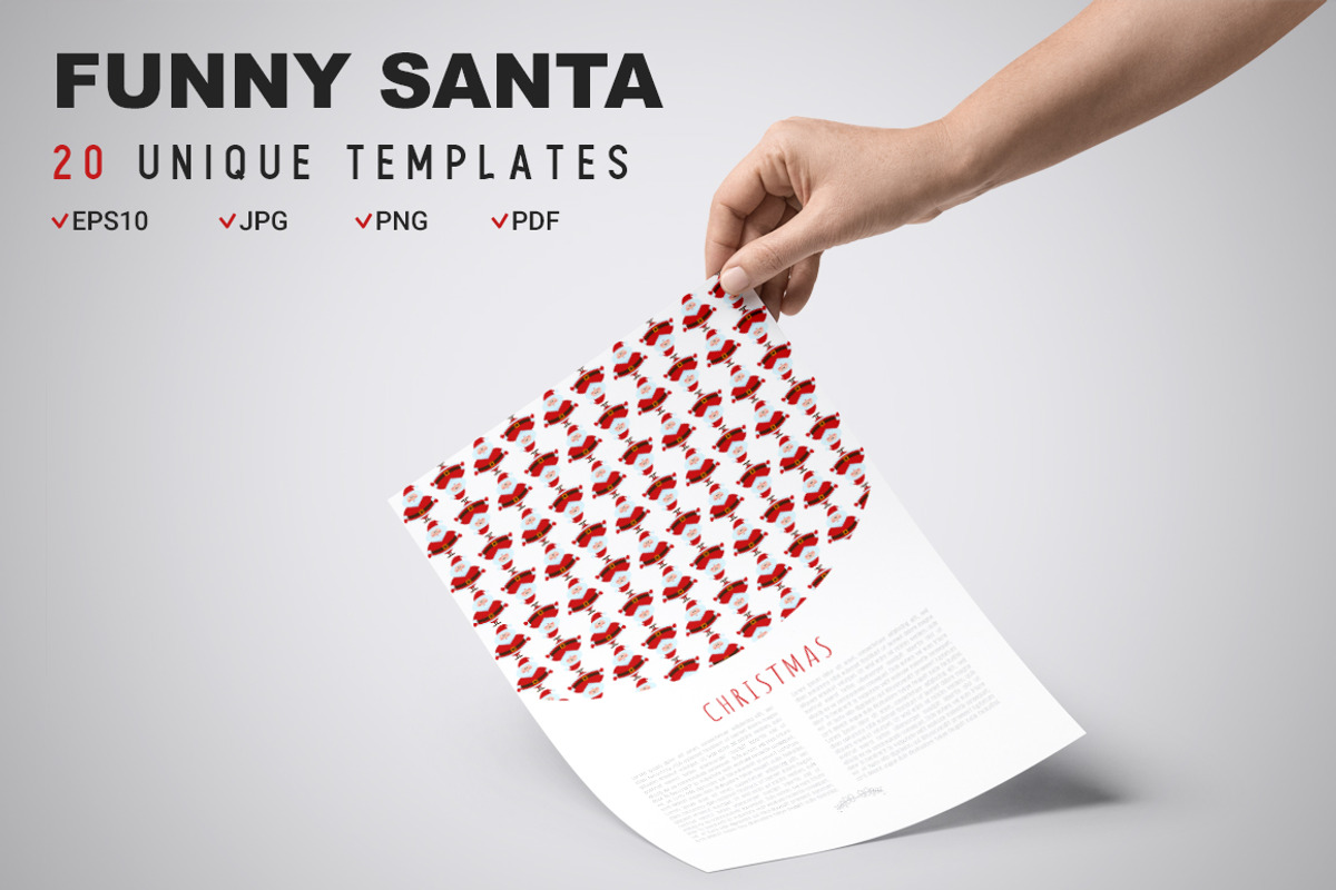 Funny Santa Concept, an Invitation Template by Alex Blogoodf (Photo 6 of 8)