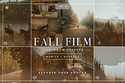 25 Fall Film Lightroom Presets, a Preset Add-On by TheWayfarerShoppe (Thumbnail 1 of 7)