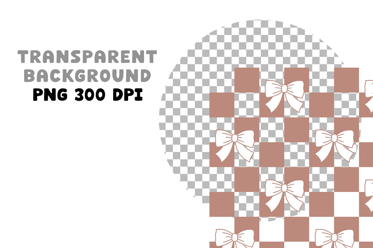 Checkered Taupe Retro Clipart Set, an Object Graphic by Brush Lab (Photo 7 of 7)