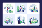 Transport Illustration Art Set, a Transportation Illustration by Creative Stall (Thumbnail 5 of 9)