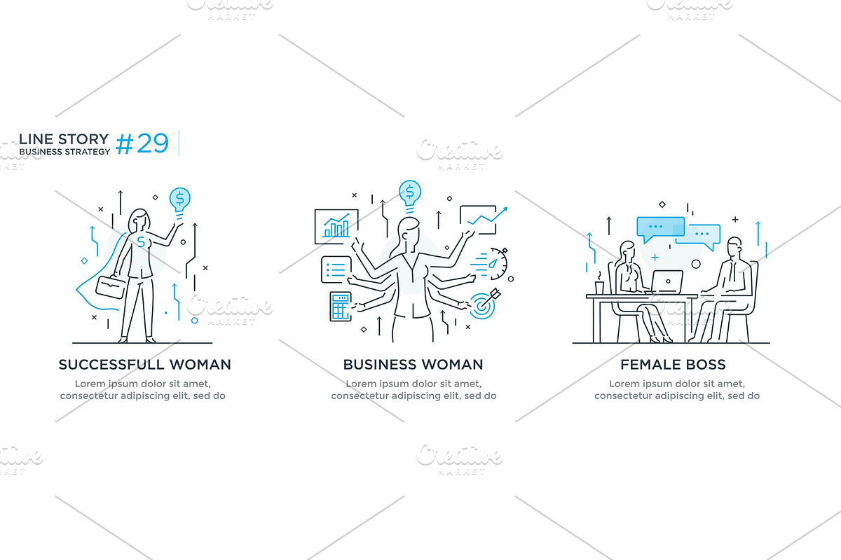 Set of illustrations concept with, a Finance Illustration by turbodesign