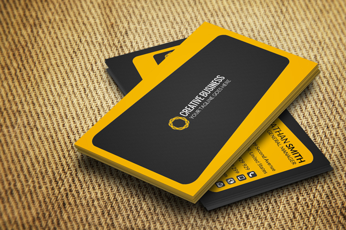 Clean Business Card CM073, a Business Card Template by annozio (Photo 2 of 4)