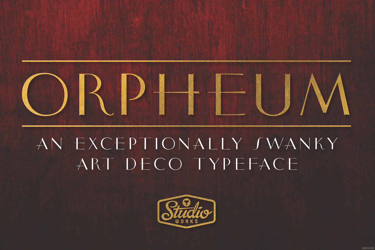 Orpheum | A Swanky Art Deco Typeface, a Sans Serif Font by StudioWorks (Photo 1 of 9)