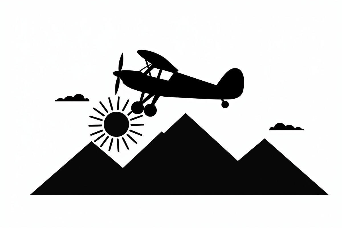 Adventure Plane & Mountain Set, an Illustration by BIPLOB EXPERT (Photo 6 of 9)