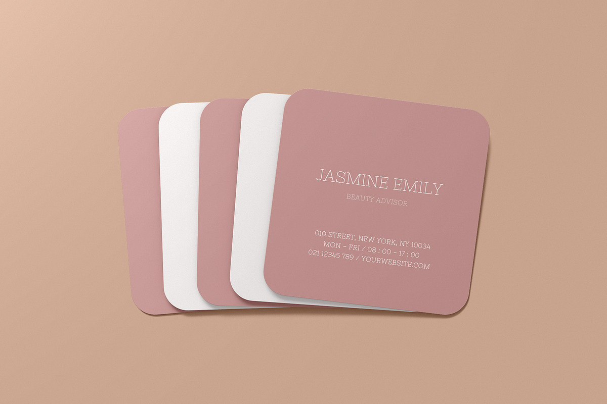 Square Business Card Mockup, a Books & Magazine Mockup by Mockup Supper (Photo 7 of 10)