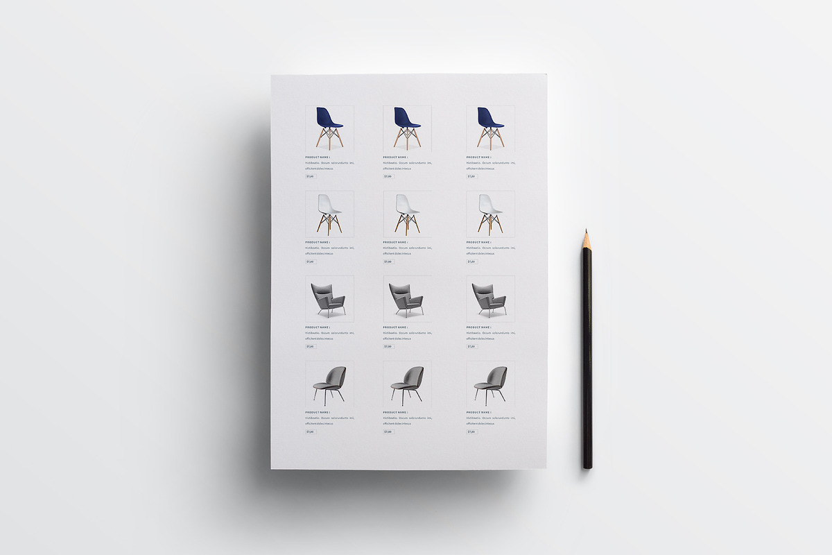 Minimalist Line Sheet | Word & Canva, a Stationery Template by obayes (Photo 3 of 4)