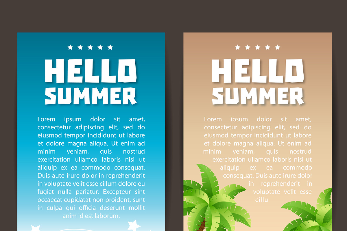 Hello Summer flyers., a Flyer Template by MalinaShop (Photo 3 of 3)