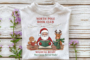 North Pole Book Club-Book Lover PNG, an Illustration by DreamPrint404 (Thumbnail 2 of 4)