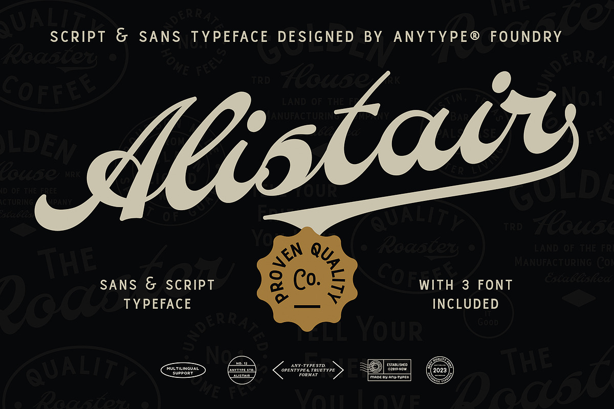 AT Alistair Font Duo, a Font by Any-Type® Foundry (Photo 1 of 12)