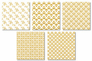 Gold Foil Pattern Digital Papers, a Pattern Graphic by Scrapbook Gems (Thumbnail 2 of 3)