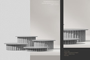 5 Podium with Transparent Background, a Background Graphic by faustudio (Thumbnail 3 of 7)